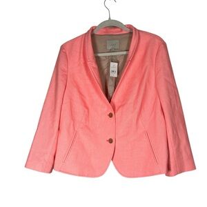 Loft NWT Coral Two Button Blazer Jacket Sz 14